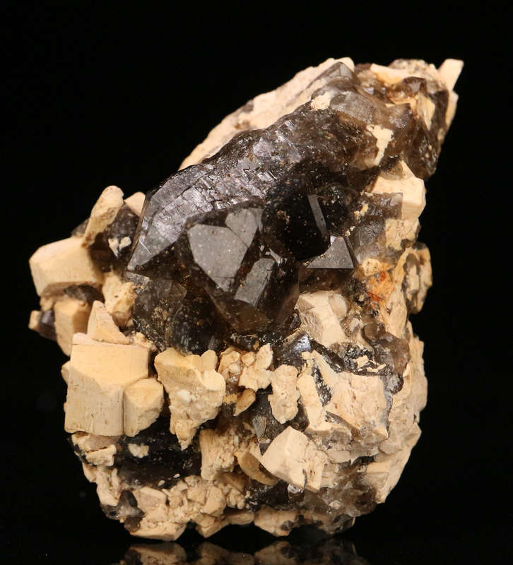 Smoky Quartz and Feldspar, Erongo Mnt, Erongo Region, Namibia.