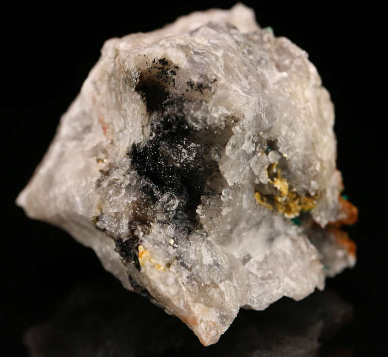 Dioptase, Wulfenite on Matrix, Kaokoveld Region, Namibia