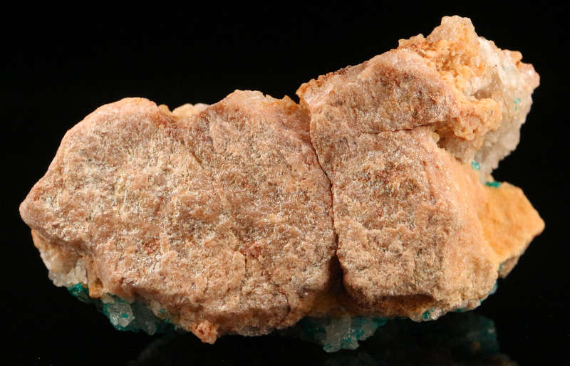 Dioptase on Quartz on Matrix, Kaokoveld Region, Namibia