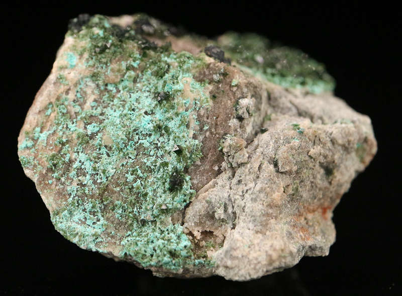 Libethenite on Matrix, DR Congo