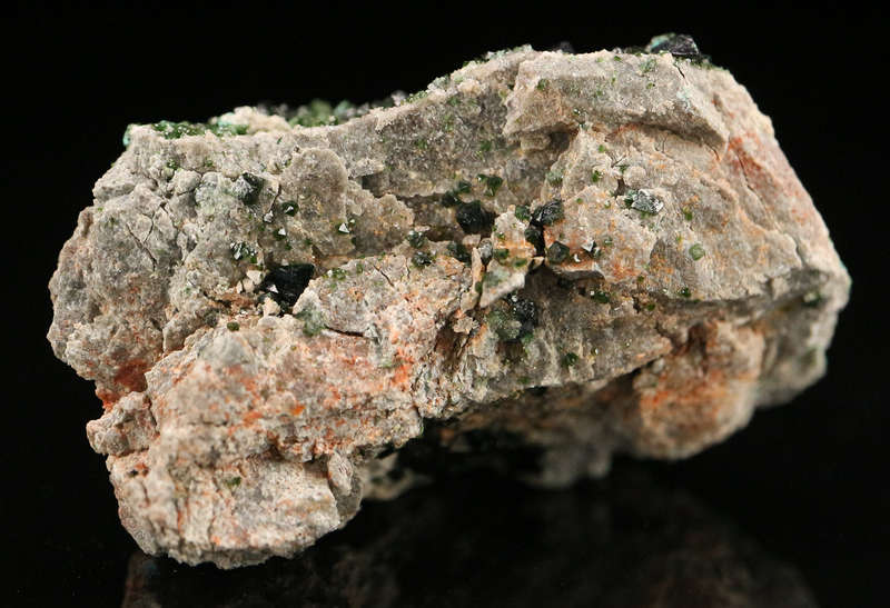 Libethenite on Matrix, DR Congo