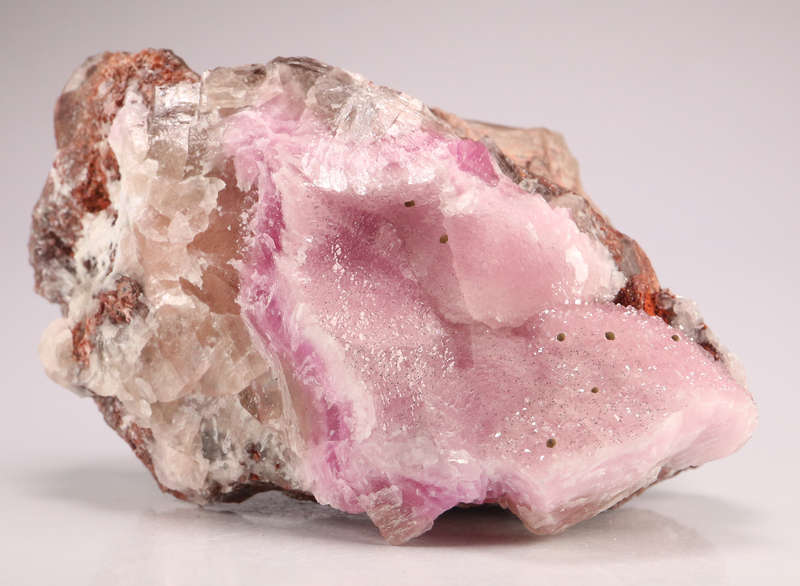 Kolwesite on Cobaltoan Calcite, Mashamba West Mine, DRC