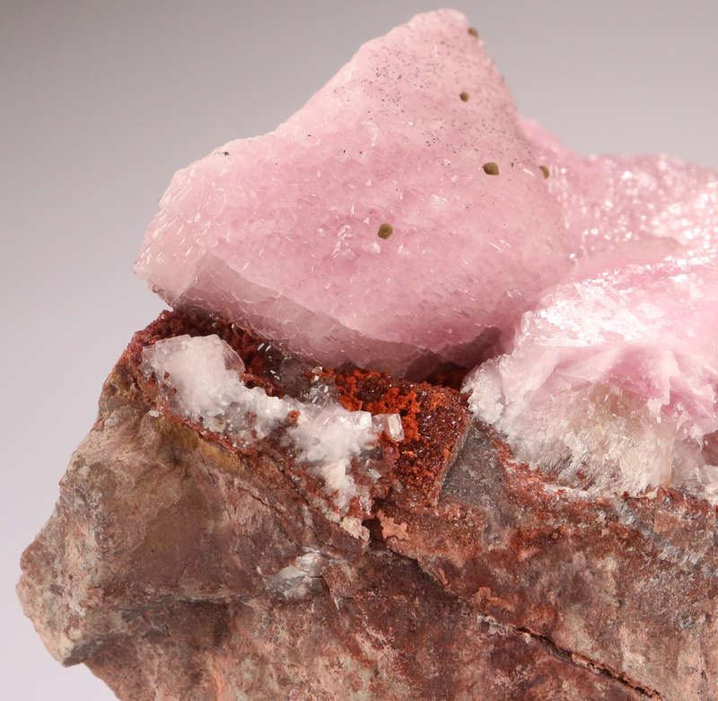 Kolwesite on Cobaltoan Calcite, Mashamba West Mine, DRC
