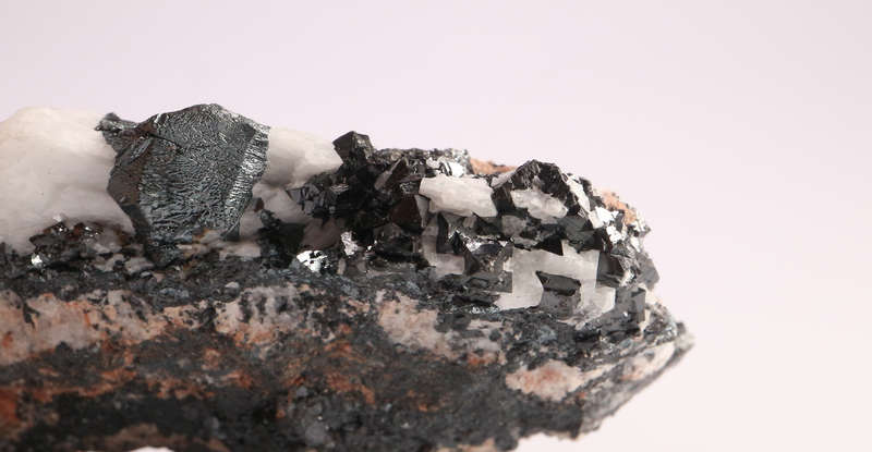 Hausmannite on Matrix, N'Chwaning II, Northern Cape, South Africa