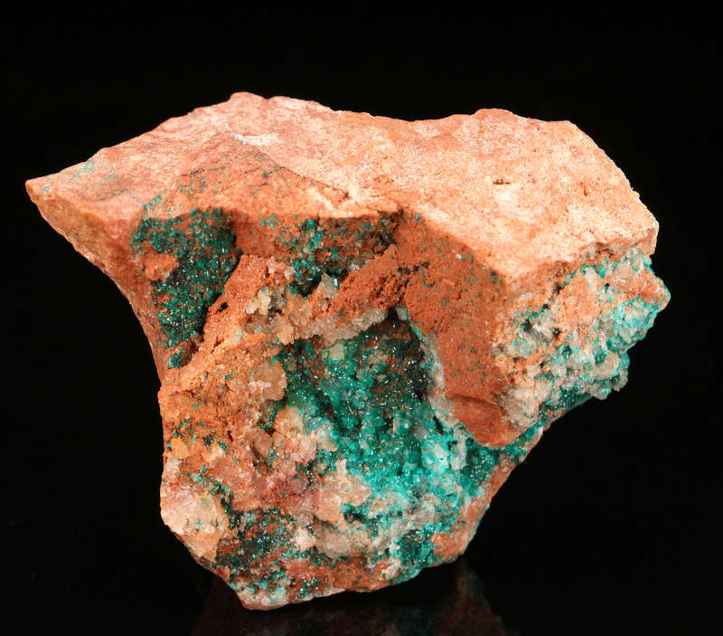 Dioptase on Matrix, Kaokoveld Region, Namibia