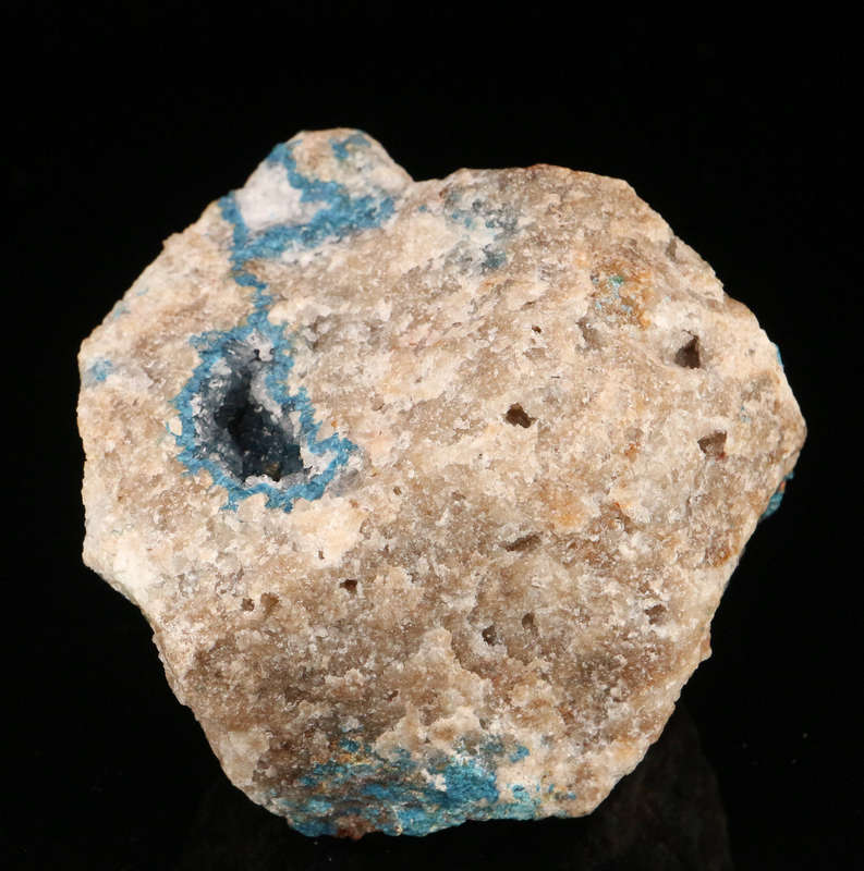 Quartz on Shattuckite Vug, Kaokoveld Region, Namibia