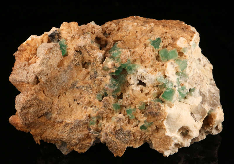 Fluorite on Feldspar, Erongo Mountains, Karibib Constituency, Erongo Region, Namibia