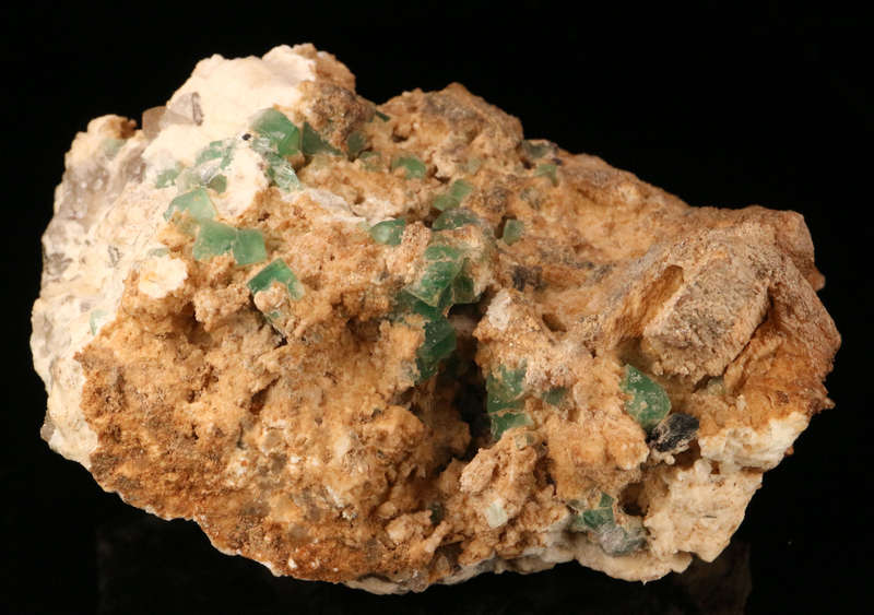 Fluorite on Feldspar, Erongo Mountains, Karibib Constituency, Erongo Region, Namibia