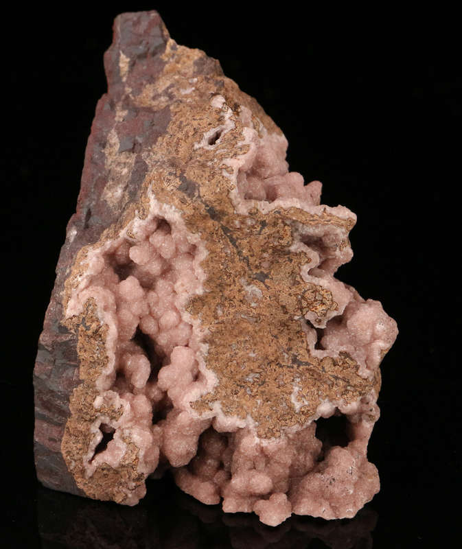 Rhodochrosite on Matrix, N'Chwaning III Mine, Kalahari Manganese Field, Northern Cape, South Africa.