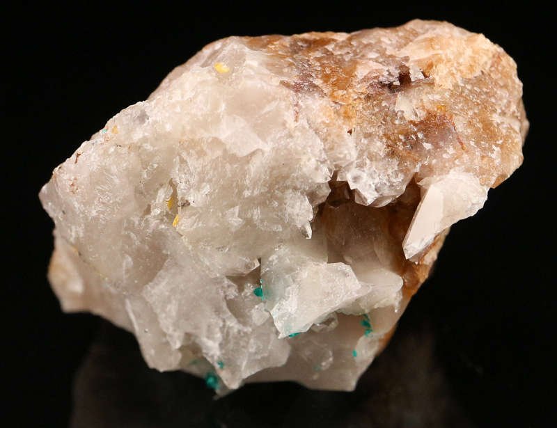 Dioptase on Quartz, Kaokoveld Region, Namibia