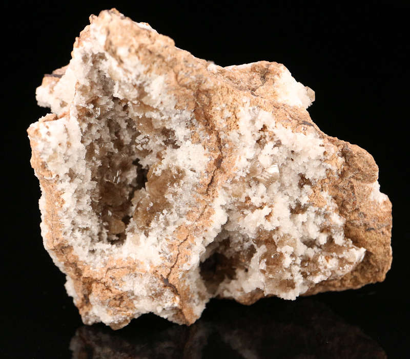 Baryte on Calcite on Matrix, N'Chwaning II, Northern Cape, South Africa