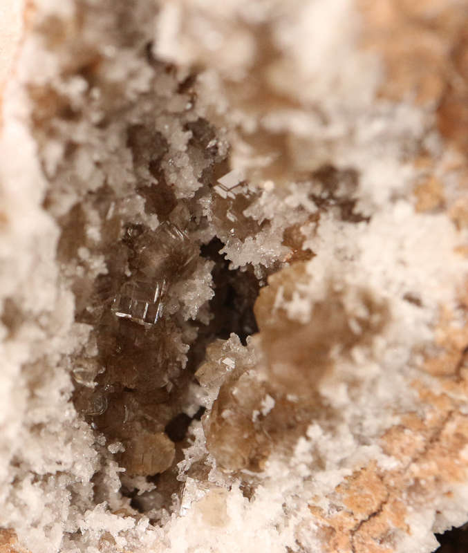 Baryte on Calcite on Matrix, N'Chwaning II, Northern Cape, South Africa