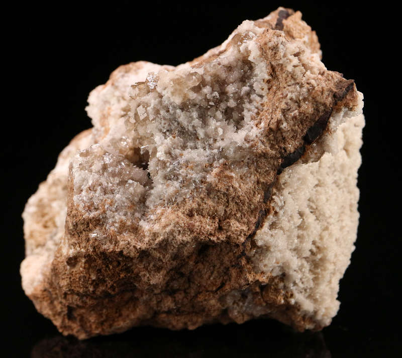 Baryte on Calcite on Matrix, N'Chwaning II, Northern Cape, South Africa