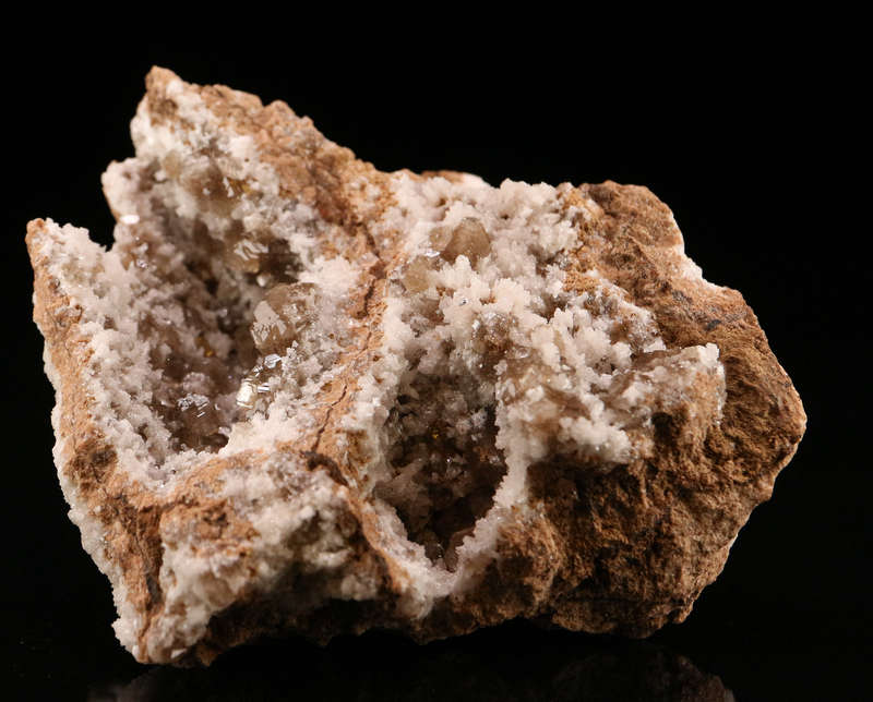 Baryte on Calcite on Matrix, N'Chwaning II, Northern Cape, South Africa