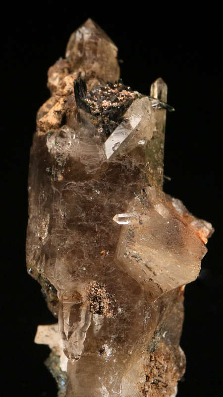 Aegirine & Smoky Quartz, Zomba Mnt, Malawi