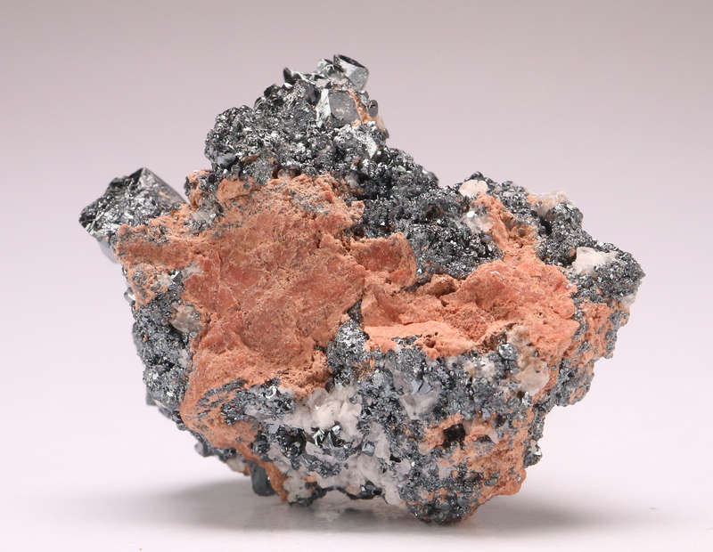 Baryte on hematite Cluster, N'Chwaning II, Northern Cape, South Africa