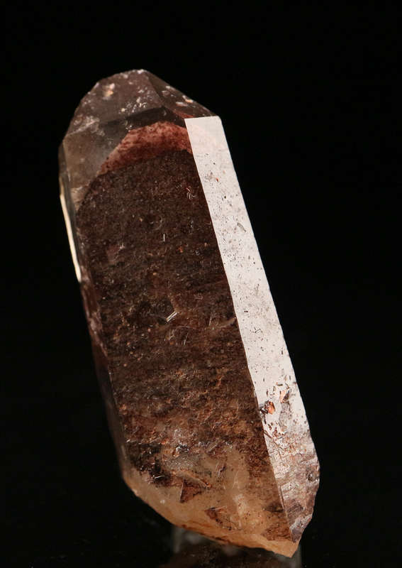 Red Hematite in Quartz Crystal, Orange River Area, Northern Cape, South Africa