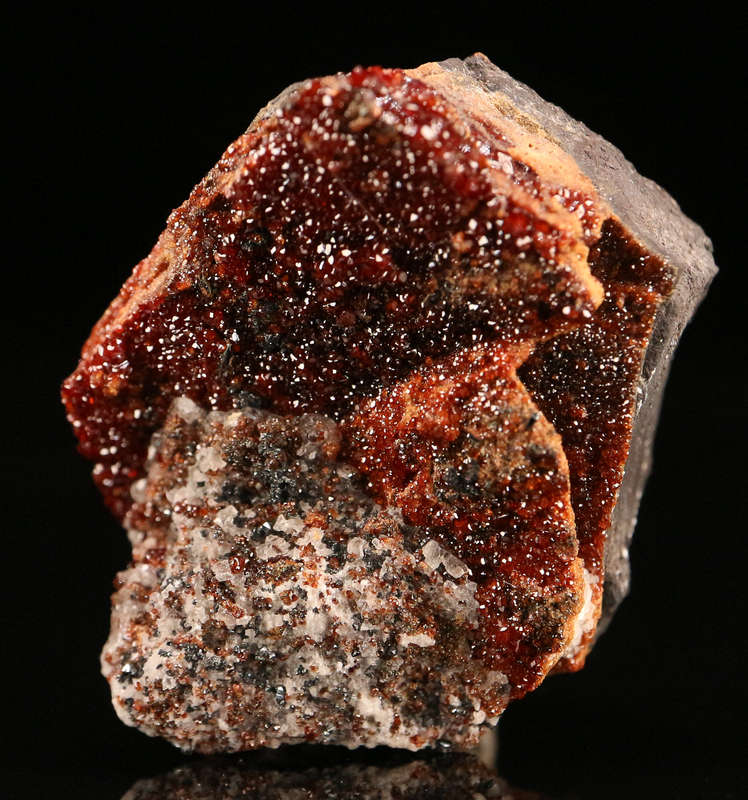 Andradite on Matrix, N'Chwaning II, Northern Cape, South Africa