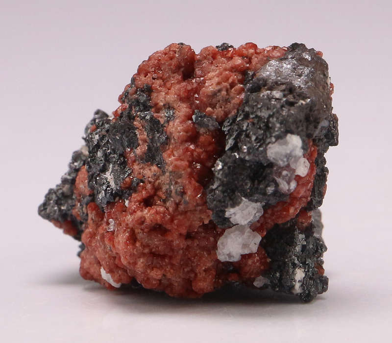 Hausmannite on Andradite Garnet, N'Chwaning II, Northern Cape, South Africa