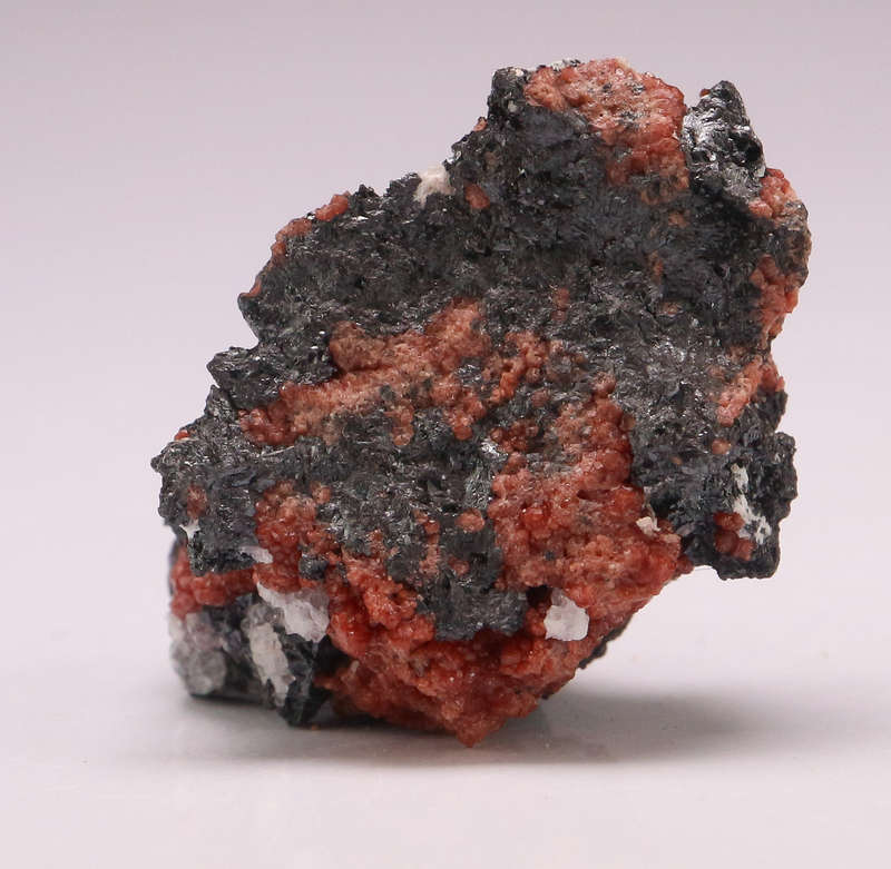Hausmannite on Andradite Garnet, N'Chwaning II, Northern Cape, South Africa