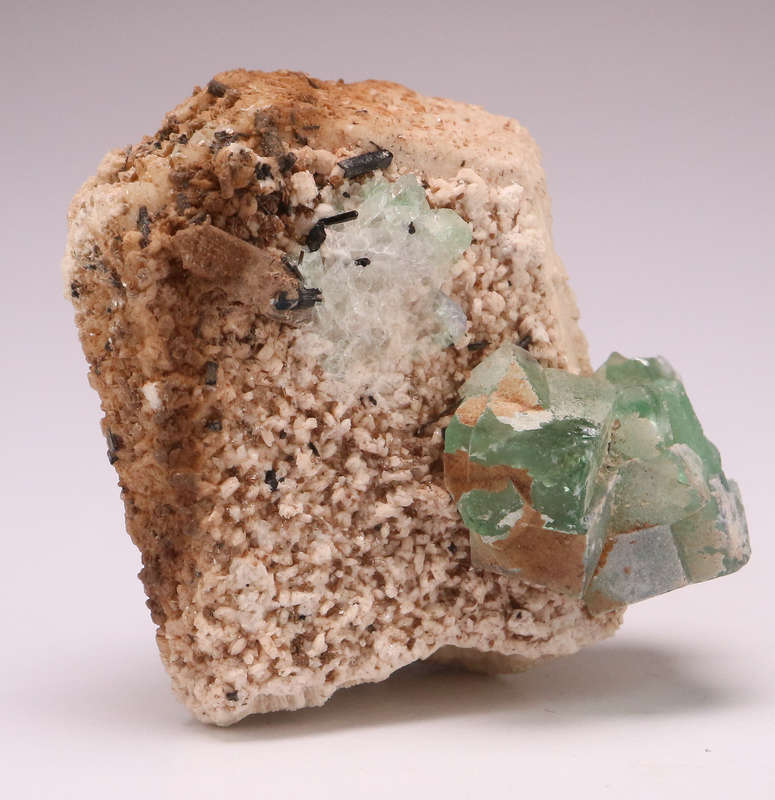 Fluorite on Feldspar, Erongo Mnt Region, Namibia
