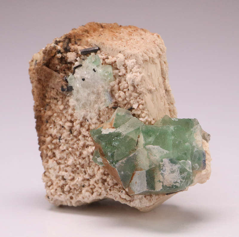 Fluorite on Feldspar, Erongo Mnt Region, Namibia