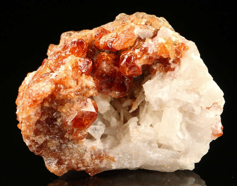 Orange Garnet on Matrix, Unknown