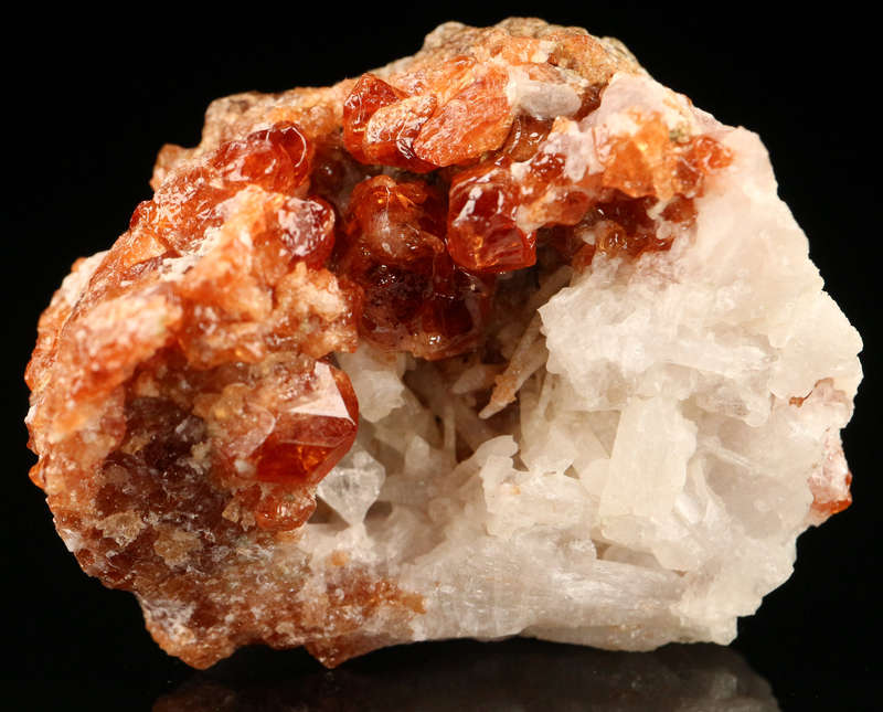 Orange Garnet on Matrix, Unknown