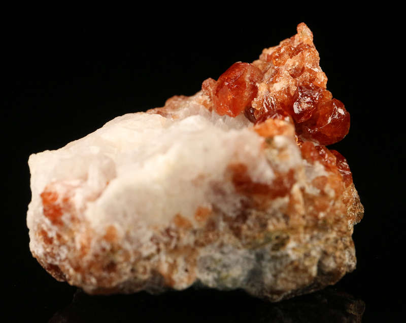 Orange Garnet on Matrix, Unknown