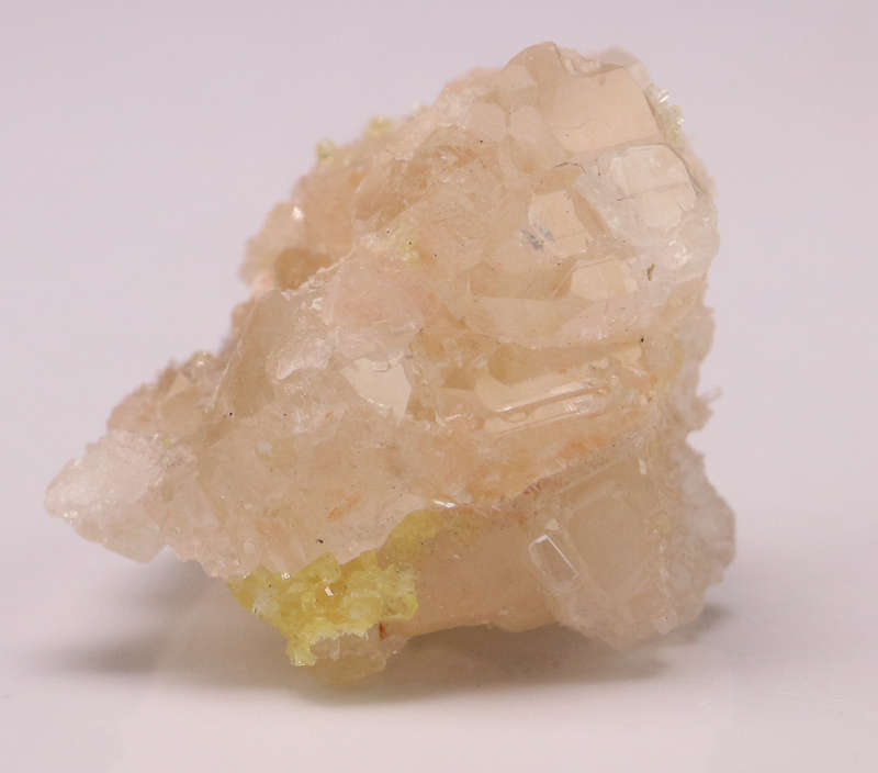 Ettringite on Calcite, N'Chwaning II, Northern Cape, South Africa