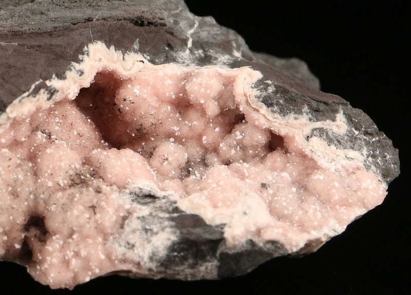 Rhodochrosite on Matrix,"N'Chwaning II Mine, Kalahari Manganese Field, Northern Cape, South Africa.