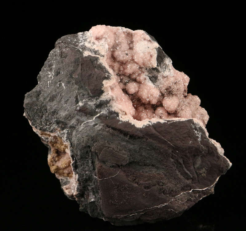 Rhodochrosite on Matrix,"N'Chwaning II Mine, Kalahari Manganese Field, Northern Cape, South Africa.
