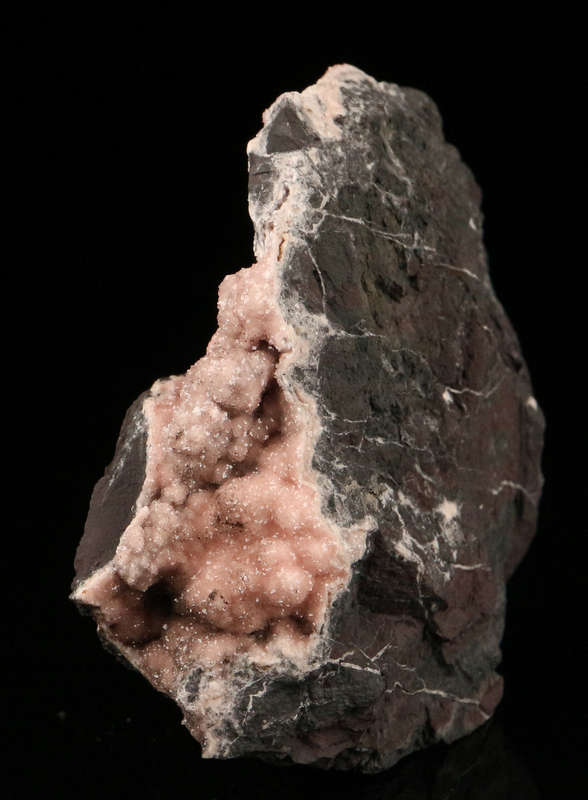 Rhodochrosite on Matrix,"N'Chwaning II Mine, Kalahari Manganese Field, Northern Cape, South Africa.