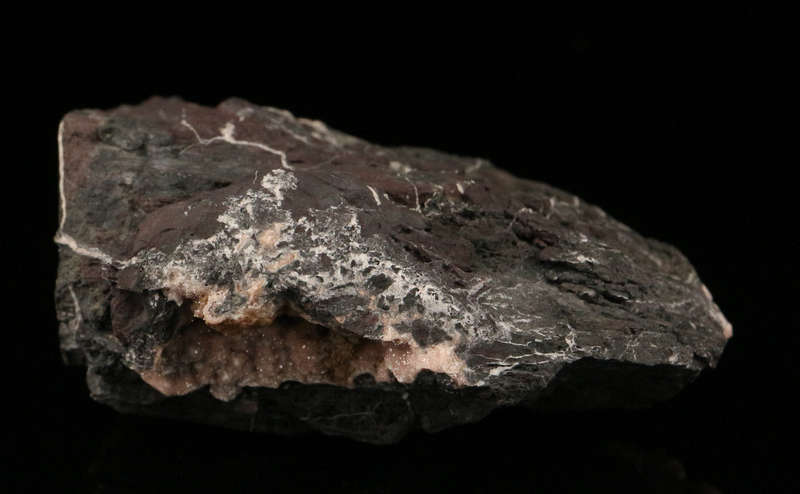 Rhodochrosite on Matrix,"N'Chwaning II Mine, Kalahari Manganese Field, Northern Cape, South Africa.