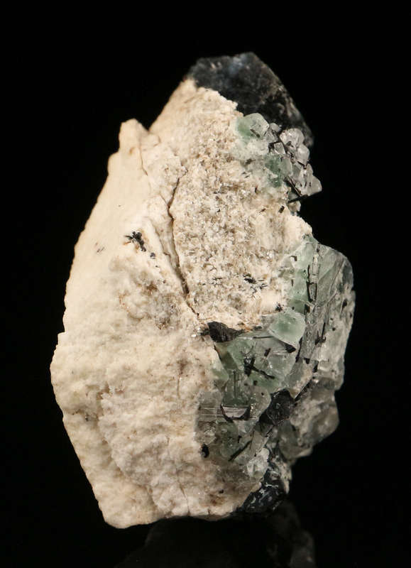 Fluorite, Schorl on Matrix, Erongo Mountains, Karibib Constituency, Erongo Region, Namibia