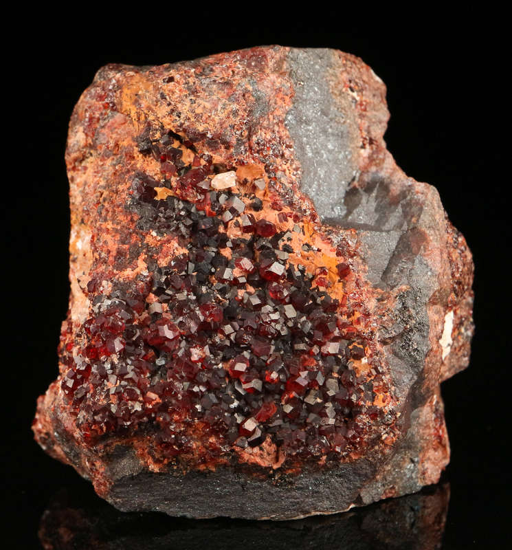 Andradite on Matrix, "N'Chwaning II Mine, Kalahari Manganese Field, Northern Cape, South Africa. "