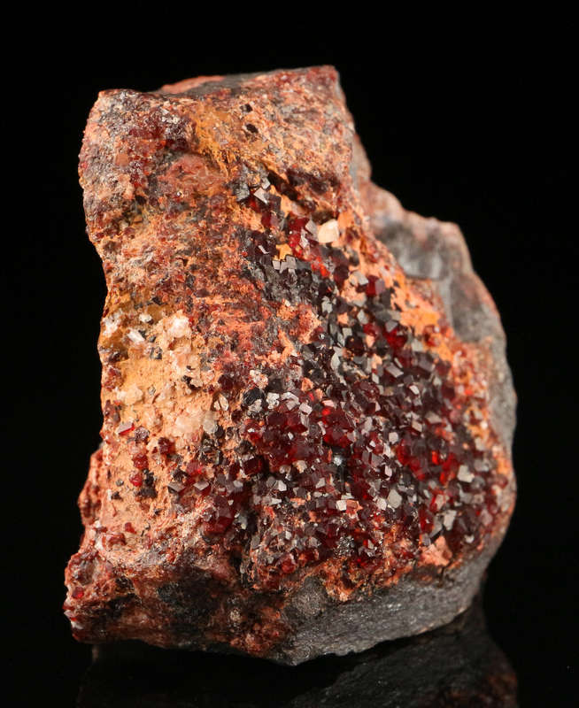 Andradite on Matrix, "N'Chwaning II Mine, Kalahari Manganese Field, Northern Cape, South Africa. "