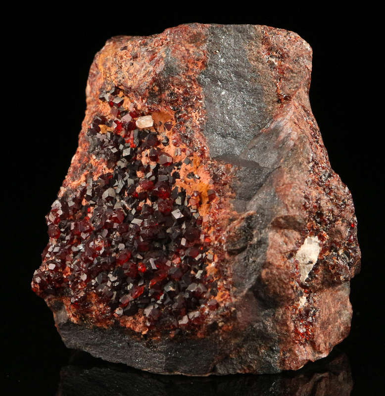 Andradite on Matrix, "N'Chwaning II Mine, Kalahari Manganese Field, Northern Cape, South Africa. "