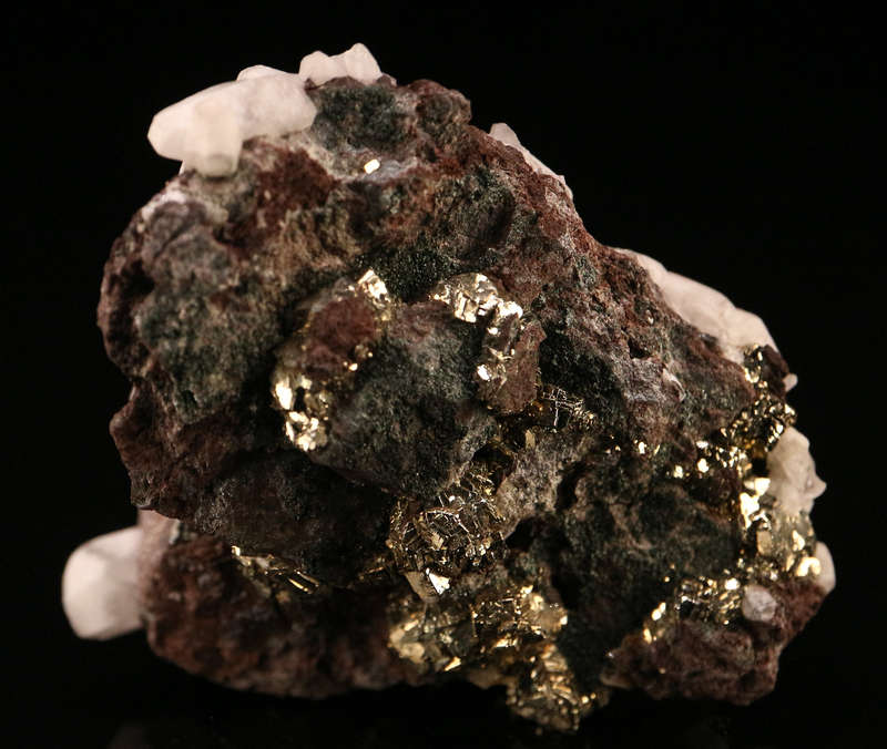 Calcite, Pyrite on Matrix, N'Chwaning II, Northern Cape, South Africa