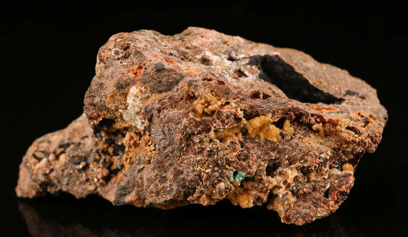 Smithsonite on Matrix, Rosh Pinah Mine, Namibia