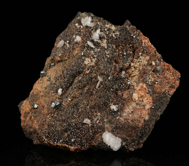Celestine, Andradite & Hematite,"N'Chwaning II Mine, Kalahari Manganese Field, Northern Cape, South