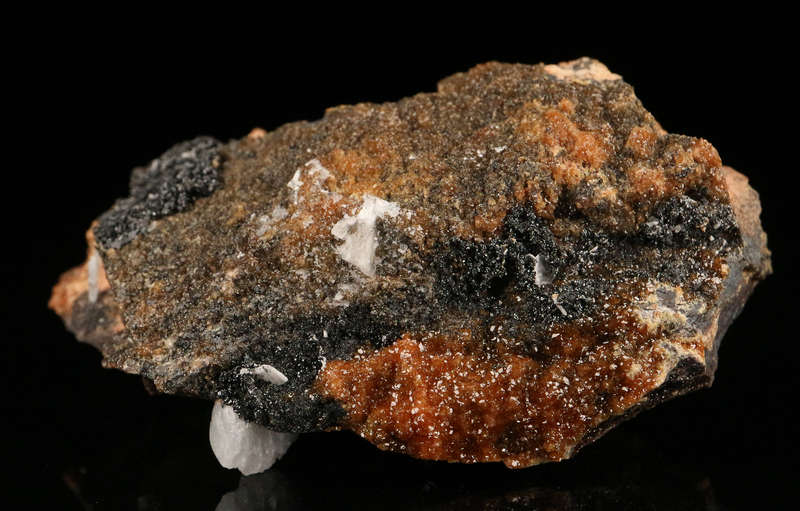 Celestine, Andradite & Hematite,"N'Chwaning II Mine, Kalahari Manganese Field, Northern Cape, South
