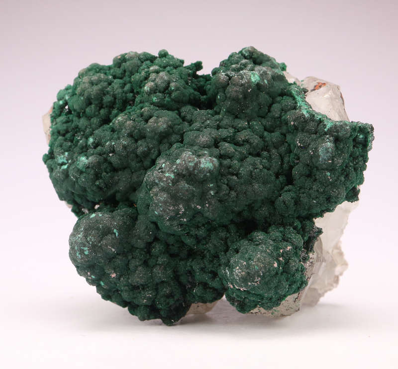 Malachite on Quartz Cluster, Mashamba West Mine, DRC