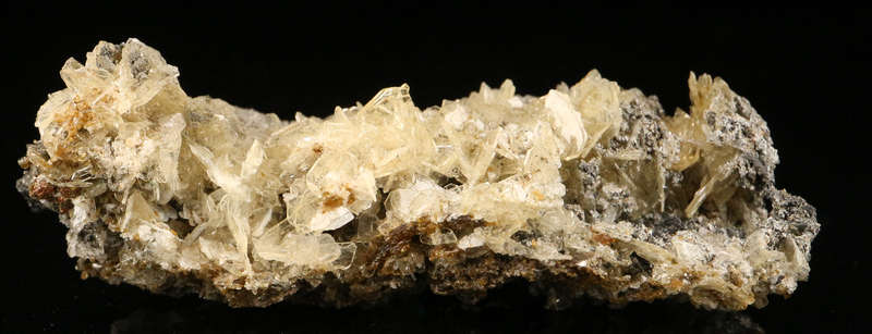 Rhodochrosite on Matrix, "N'Chwaning II Mine, Kalahari Manganese Field, Northern Cape, South Africa.
