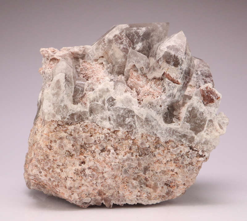 Hematite in Quartz Cluster, Orange River Area, Northern Cape, South Africa