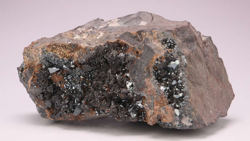 Hematite and Hausmannite on Matrix, N'Chwaning II, Northern Cape, South Africa