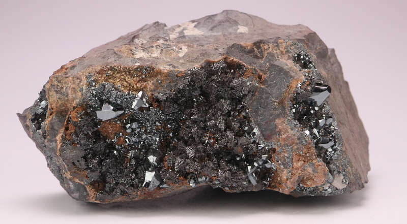 Hematite and Hausmannite on Matrix, N'Chwaning II, Northern Cape, South Africa