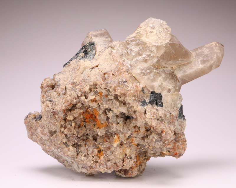 Black Tourmaline on Quartz Cluster, Erongo Mnt Region, Namibia