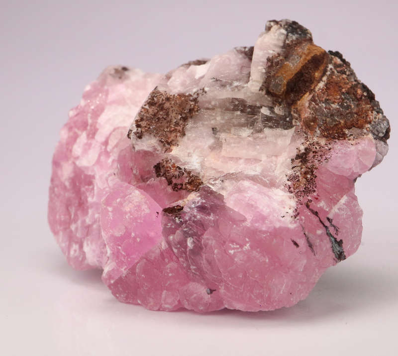 Cobaltoan Calcite on Matrix, Mashamba West Mine, DRC