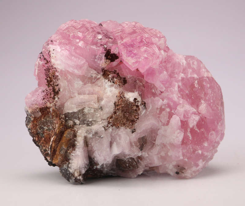 Cobaltoan Calcite on Matrix, Mashamba West Mine, DRC
